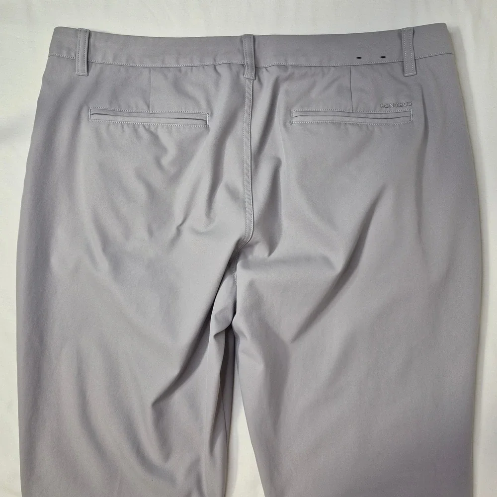 Bonobos Golf Pants Mens 38x32(31) Gray Slim Fit Performance Chino 17896-GYJ14